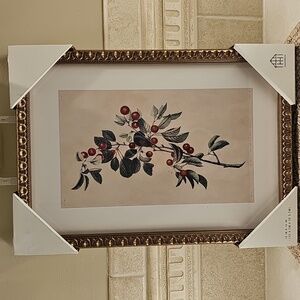 New 10"×14" Elegant Gold Framed Botanical Print By Hearth And Hand With Magnolia